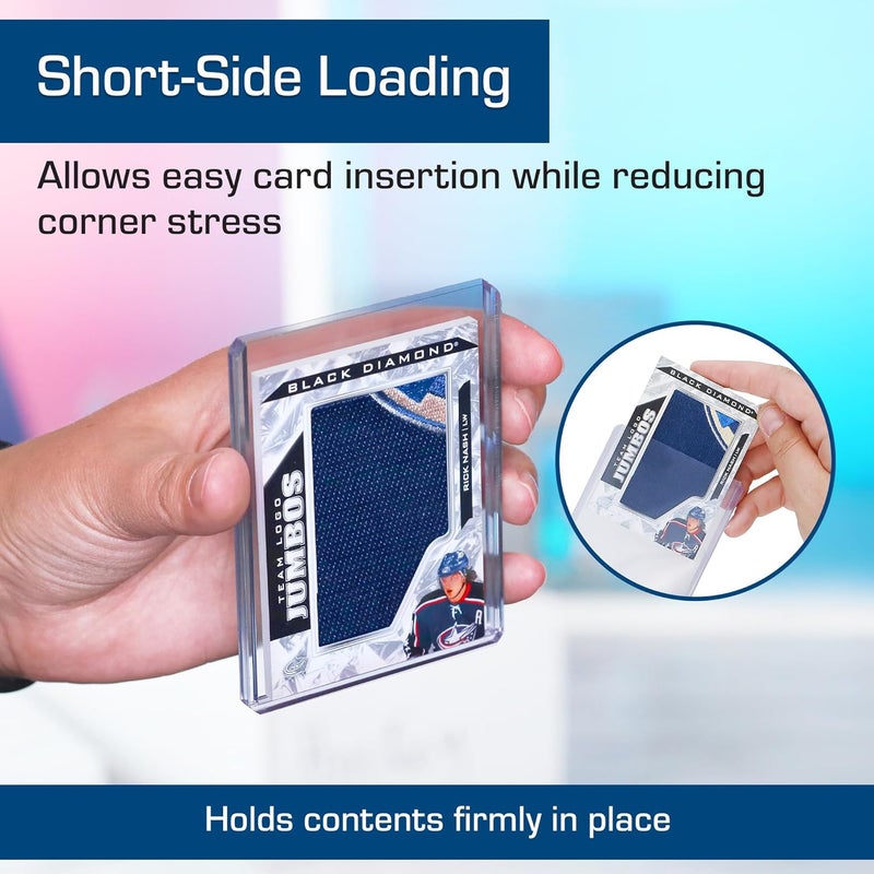 BCW Thick Card Topload Holder | Holds Relic, Patch, and Jersey Cards | Protective Card Sleeves for Collectibles and Trading Cards | Protective Rigid Plastic Display Card Holder (168 pt. / 4.25 MM) - Image 4