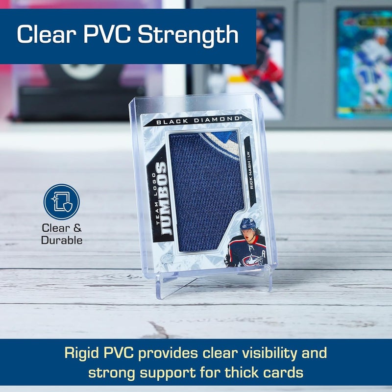 BCW Thick Card Topload Holder | Holds Relic, Patch, and Jersey Cards | Protective Card Sleeves for Collectibles and Trading Cards | Protective Rigid Plastic Display Card Holder (168 pt. / 4.25 MM) - Image 5
