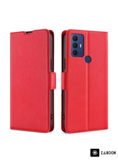 Protective Case For TCL 305 / 30 SE / 306 & Sharp Aquos V6 / V6 Plus Ultra-thin Voltage Side Buckle PU + TPU Leather