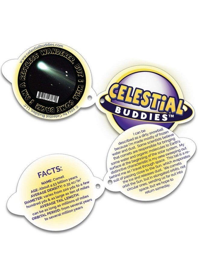 Celestial Buddies لعبة تعليمية من كوكب كوميت بادي - علم الفلك والفضاء ونظام الشمس - دمية زرقاء - Image 3