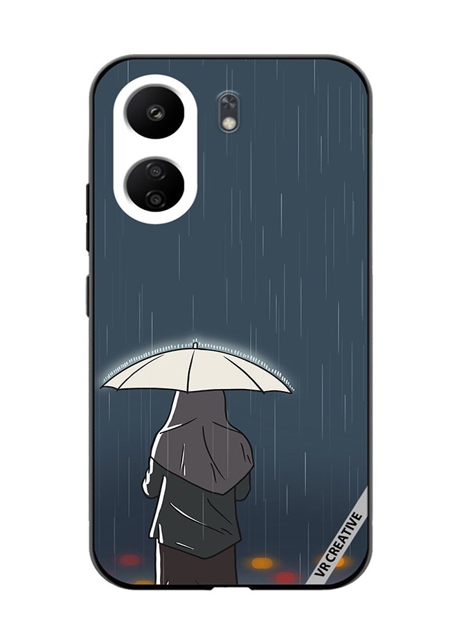 VR CREATIVE Protective Case Cover For Xiaomi Redmi 13C Rainy Days Design Multicolour - Image 1