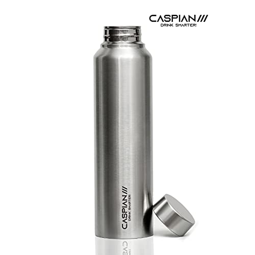 CASPIAN /// Astra Stainless Steel Water Bottle 1 ltr (Litre) for Fridge, Home, Office, School, Gym-Ideal for Adults, Men, Women, Kids, Boys, Girls-1000ml Leakproof, Rust free, Set of 3, Silver - Image 2