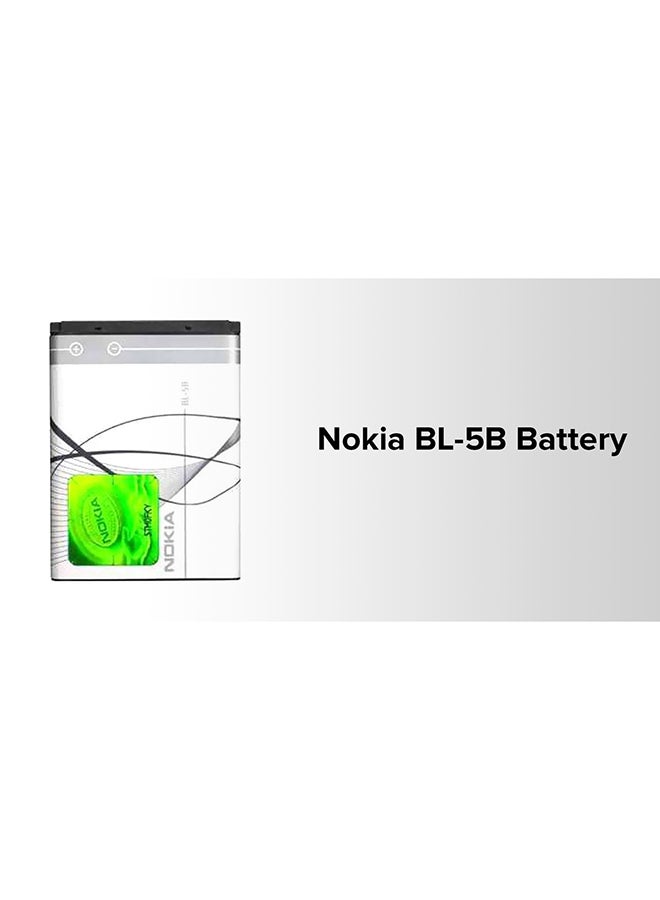 نوكيا بطارية لهاتف نوكيا طراز BL-5B 890 mAh أبيض/فضي - Image 2