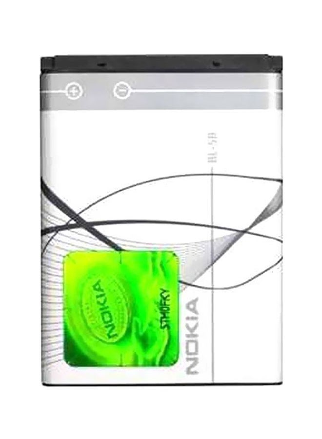 نوكيا بطارية لهاتف نوكيا طراز BL-5B 890 mAh أبيض/فضي - Image 1