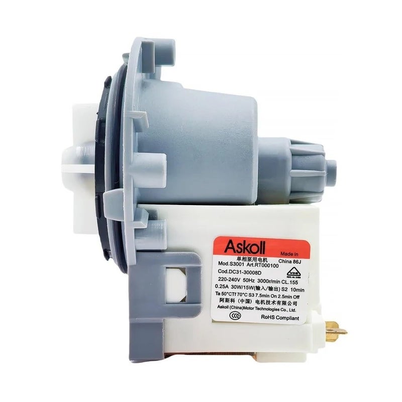Washing Machine Drain Pump Motor 220 240V 50Hz 30W 15W 3000r min Drainage Replacement Part - Image 2