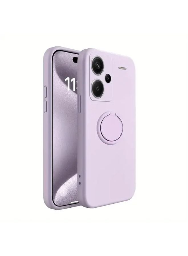 Light Purple Phone Case For Redmi Note 13 Pro Plus With Ring Stand Magnetic Car Mount - Image 1