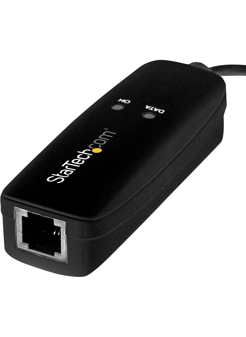 StarTech StarTechcom USB 20 Fax Modem  56K External Hardware Dial Up V92 Modem DongleAdapter  ComputerLaptop Fax Modem  USB to Telephone Jack  USB Data Modem  Network FaxCMRPOS TAA USB56KEMH2  - Image 4
