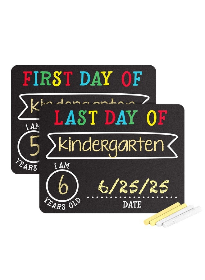 pearhead Photosharing Chalkboard Signs Perfect To Commemorate The First And Last Day Of School 2 Chalkboard Signs For School Celebrations And Milestones 2 Count (Pack Of 1) Packaging May Vary - Image 5