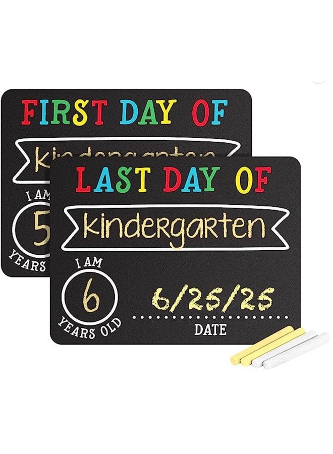 pearhead Photosharing Chalkboard Signs Perfect To Commemorate The First And Last Day Of School 2 Chalkboard Signs For School Celebrations And Milestones 2 Count (Pack Of 1) Packaging May Vary - Image 2