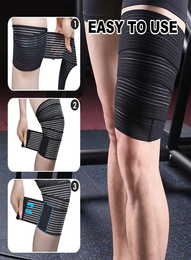 TIMA Elastic Knee Compression Bandage Wraps – Knee Support Straps for Legs, Thighs, Hamstrings Ankle & Elbow Joints Reduce Swelling, Lymphatic Relief & Knee Replacement Surgery Elastic Bandage - Image 4