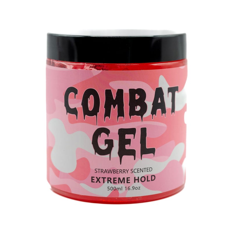 Combat Gel extreme hold hair gel (500 ML, Strawberry) - Image 2