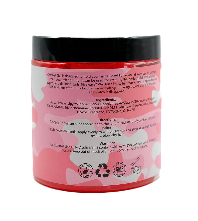 Combat Gel extreme hold hair gel (500 ML, Strawberry) - Image 3