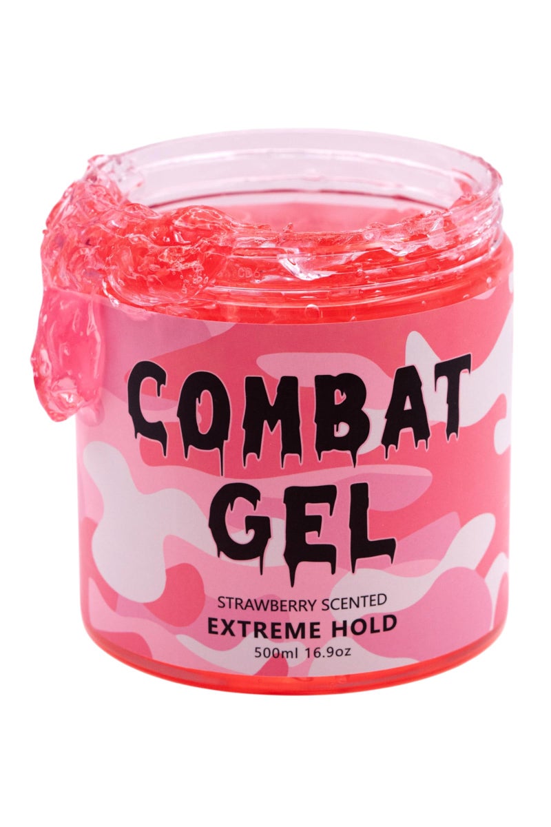 Combat Gel extreme hold hair gel (500 ML, Strawberry) - Image 1