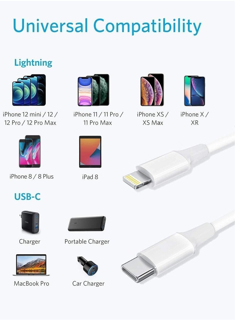 ELTRAZONE - 20W Fast Charging Compaible For iphone 12 mini/12/12 Pro/13/13 pro/13 promax/13mini,Type C to Lightning Cable[MFi Certified] USB C to Apple PD Cable Fast Charger, iPad, - Image 1