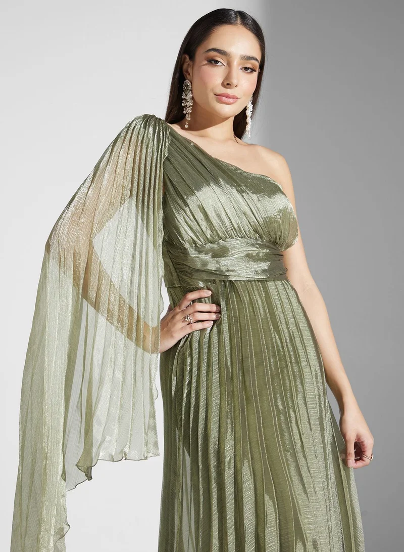 Ella Limited Edition Pleated One-Shoulder Dress