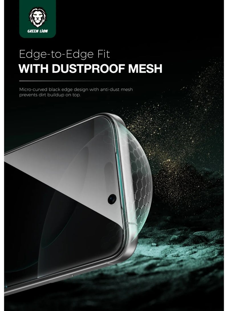 GREEN LION 9H Steve Privacy Anti-Peeping Glass iPhone 17 Air with Blocked Side Viewing & Grease Resistance / Highly Responsive / -Anti Fingerprint - Black Edge/Privacy - Image 5