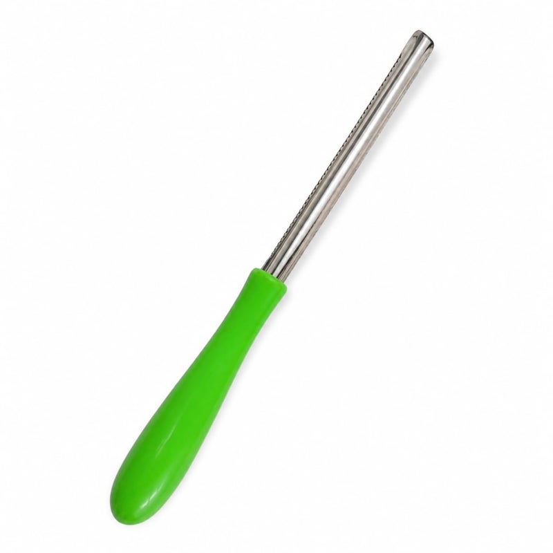 Stainless Steel Corer With Plastic Handle - Green - Image 1