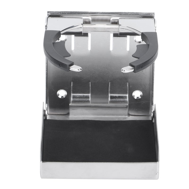 Stainless Steel Folding Drink Cup Bottle Holder for Marine Boat Truck RV Adjustable - Image 3