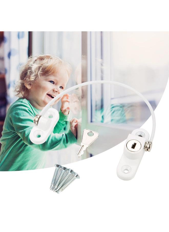 Thoraya Long Durable Sturdy Safety Lock with Key Keep Baby Safe for Window  - Image 2