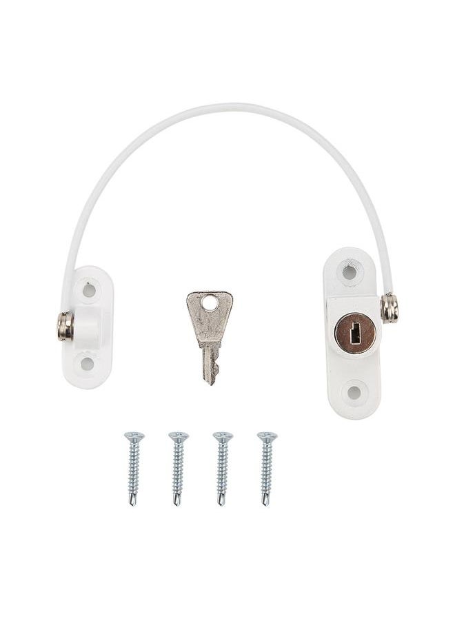 Thoraya Long Durable Sturdy Safety Lock with Key Keep Baby Safe for Window  - Image 1