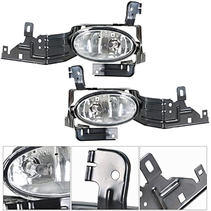 Unity Led Fog Lights Replacement For 20112012 Honda Accord 4Dr Sedan Left Right Front Bumper Driving LampsWiringSwitch  Clear Lens - Image 4