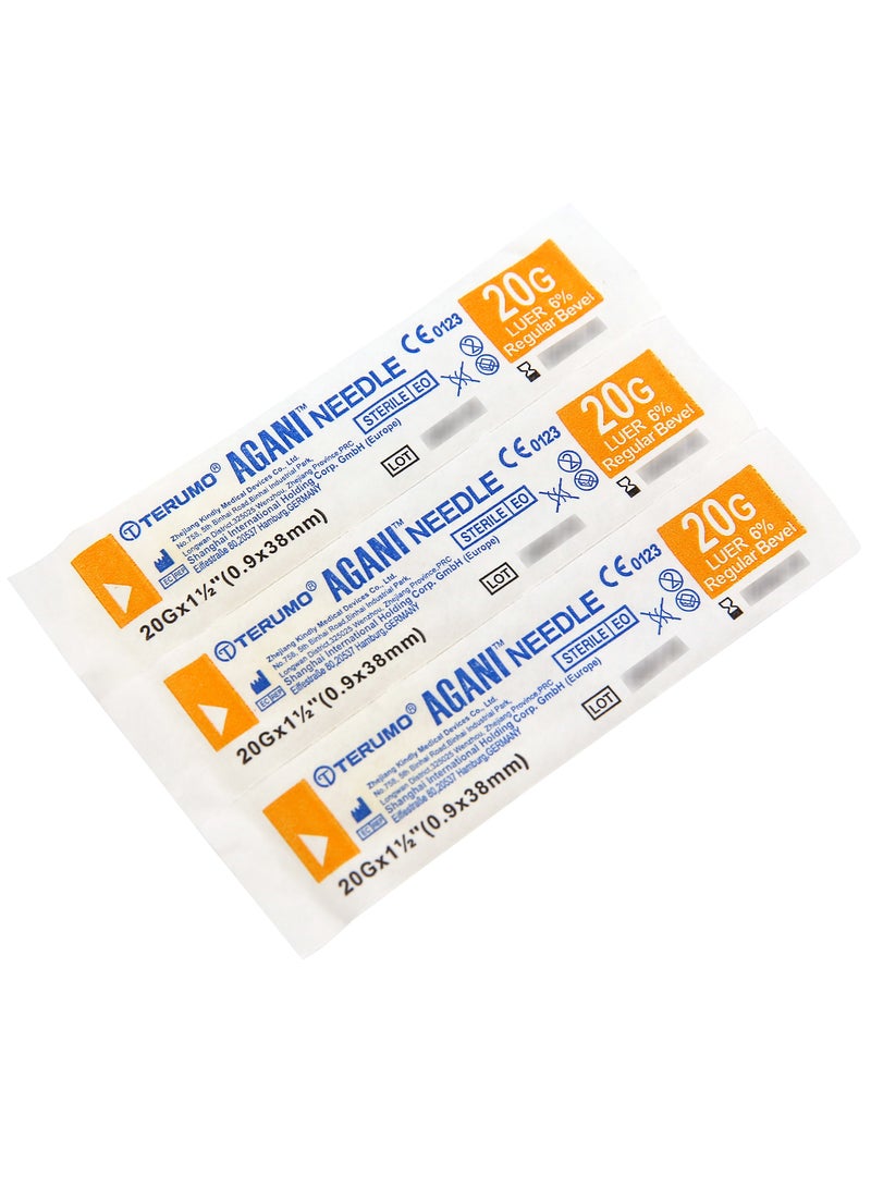 Terumo Agani Needle 20G x 1 1/2 (0.9 x 38mm) - Image 3