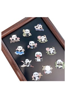 xozgdovg 12-piece Panda National Fashion cute refrigerator decal decoration  - Image 2