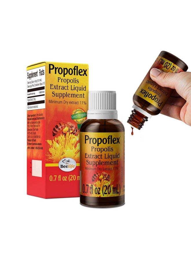 BEELIFE Propoflex Green Propolis Extract 20Ml 11% Dry Extract Bee Propolis Tincture High Artepillinc Levels Natural  Kosher Antioxidantrich Liquid Supplement For Health Wellness Brazil 20Ml  - Image 2