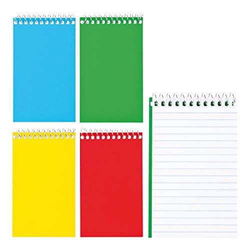 Manaloom Spiral Memo Pads, Small Notebooks, College Ruled Notepad, 3x5 Inch, 60 Sheets, Sturdy Cover, Fashion Colors - Assorted Colors (12 Pack) - Image 2
