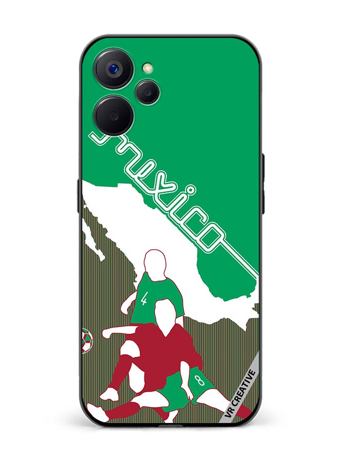 VR CREATIVE Protective Case Cover For Realme 10 5G Mexico Football Soccer Players Design Multicolour - Image 1