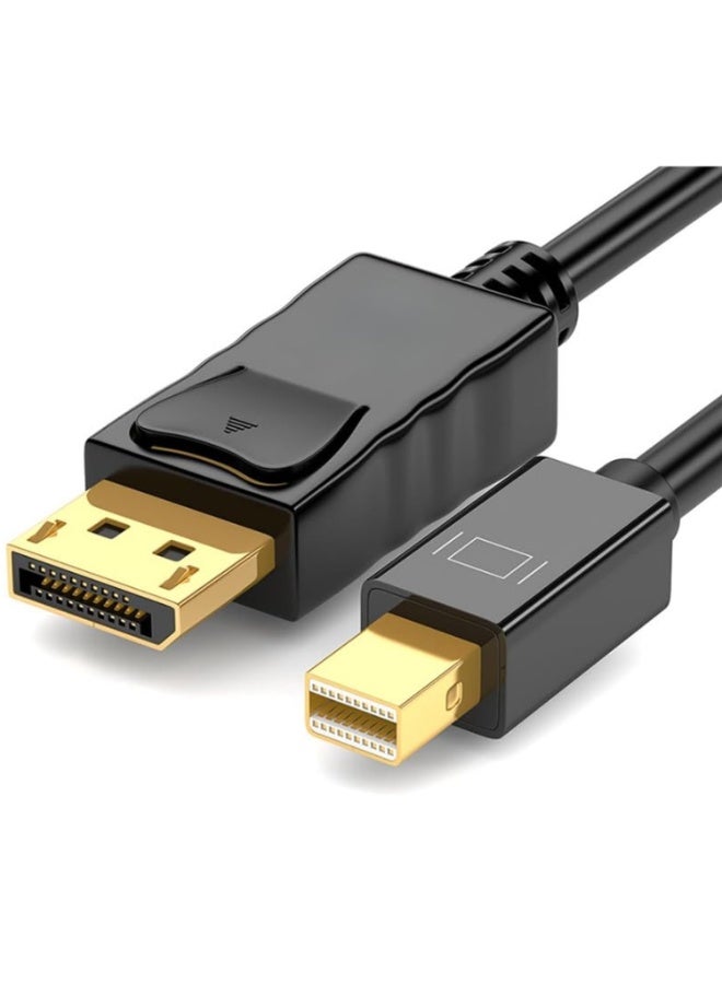 Mini DisplayPort to DisplayPort Cable – 4K Ultra HD, Gold-Plated Connectors, 1.8m | Durable & High-Speed for Daily Use - Image 1