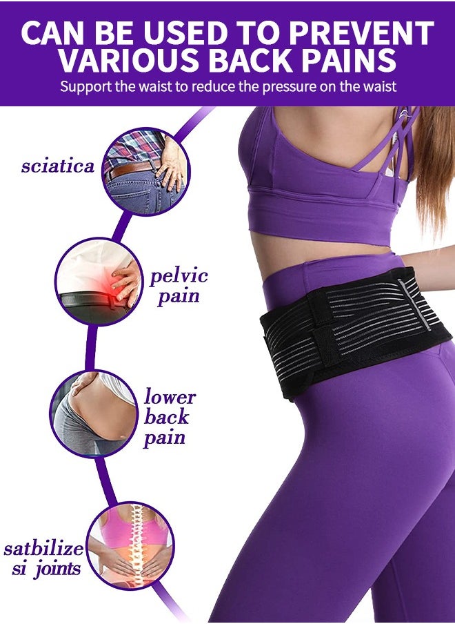 GROIC SI Belt Sacroiliac Belt Joint Hip Belt Support for Lower Back Support Brace, Lumbar and Hip Support Brace for Sciatica, Joint, Pelvis, Lower Back Pain Relief (Regular)  - Image 3