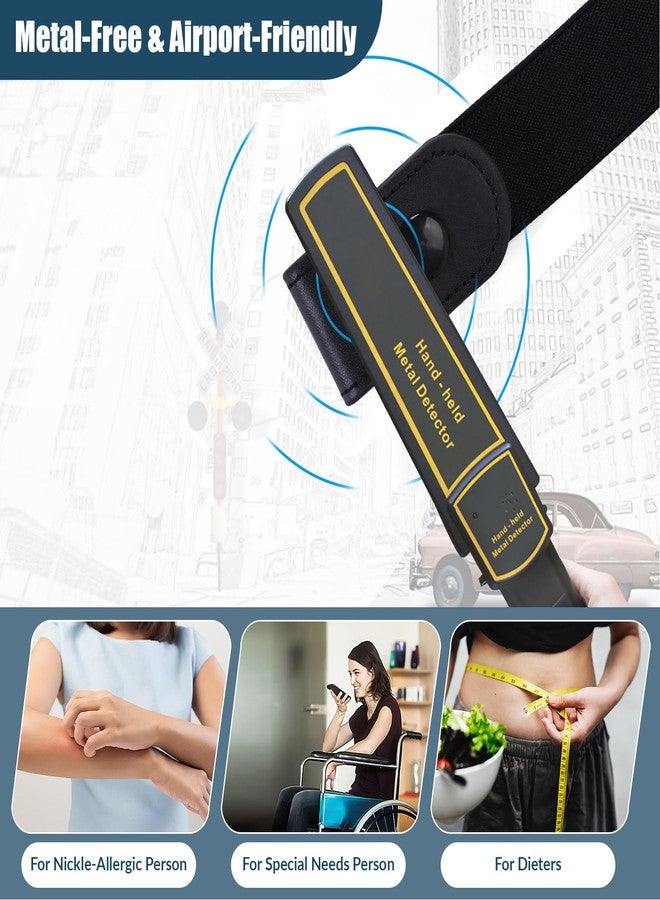 وير فور يو مجموعة WERFORU من 3 أحزمة مطاطية غير مرئية بدون مشبك، مناسبة للنساء والرجال، ألوان: أسود + بني + قهوة - خالية من النيكل/المعدن، مناسبة لمقاس الخصر من 35 إلى 53 بوصة. - Image 3