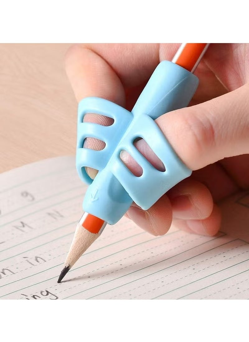 Geustos 3-Pack Ergonomic Pencil Grips for Kids 2-4 Years，Writing Aid Tool for Toddlers and Preschoolers ， Improve Handwriting Skills (Colorful，Safe)，Preschool Learning  - Image 5