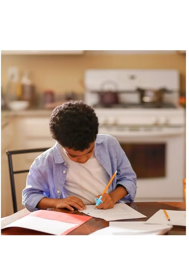 Geustos 3-Pack Ergonomic Pencil Grips for Kids 2-4 Years，Writing Aid Tool for Toddlers and Preschoolers ， Improve Handwriting Skills (Colorful，Safe)，Preschool Learning  - Image 3