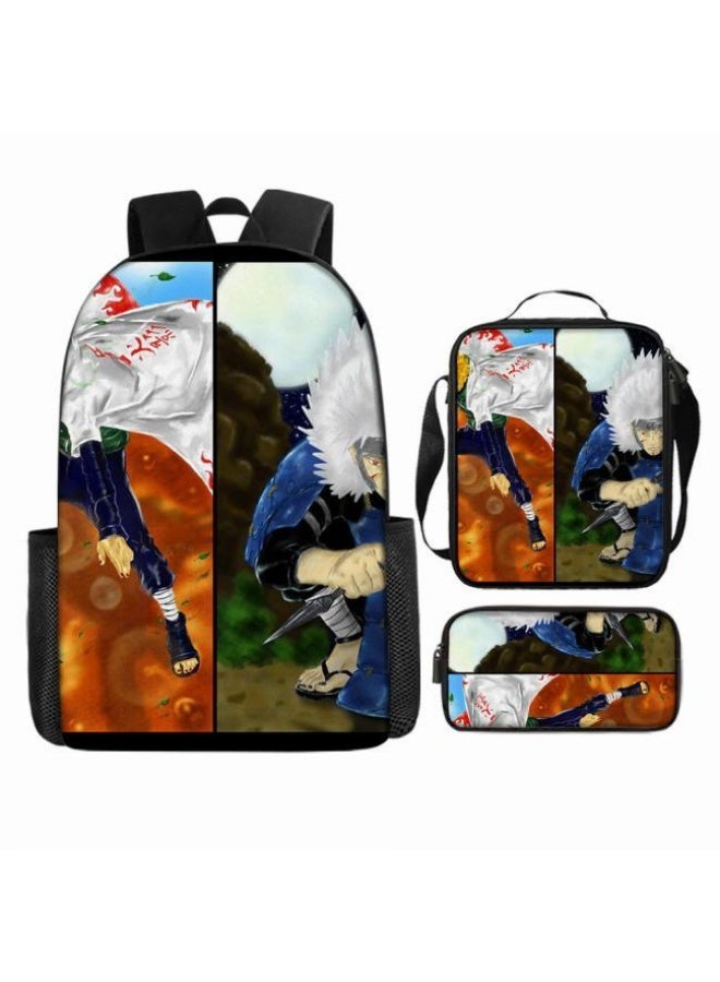 عام حقيبة ظهر مطبوعة بالرسوم المتحركة + مجموعة حقائب اليد + القلم، مجموعة حقائب عملية من ثلاث قطع (يمكن استخدام الطلاب والأطفال ونزهات الأصدقاء ورياضات تسلق الجبال وما إلى ذلك) - 87 - Image 2