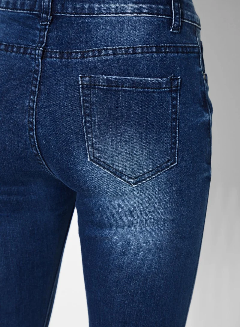 Ginger Ripped Skinny Jeans