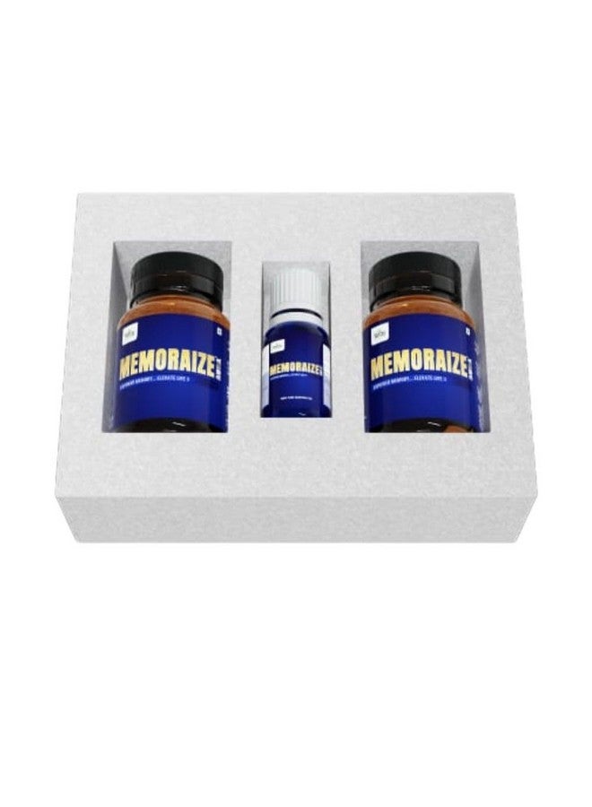 Memoraize Brain Health Supplement, 3 Bottles combo pack Set - Image 3