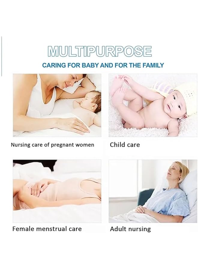 A TO Z Disposable Changing Mat Size (45Cm X 60Cm) Large Premium Quality For Baby Soft Ultra Absorbent Waterproof Pack Of 100 Caddy Diaper Bag Organizer White - Image 4