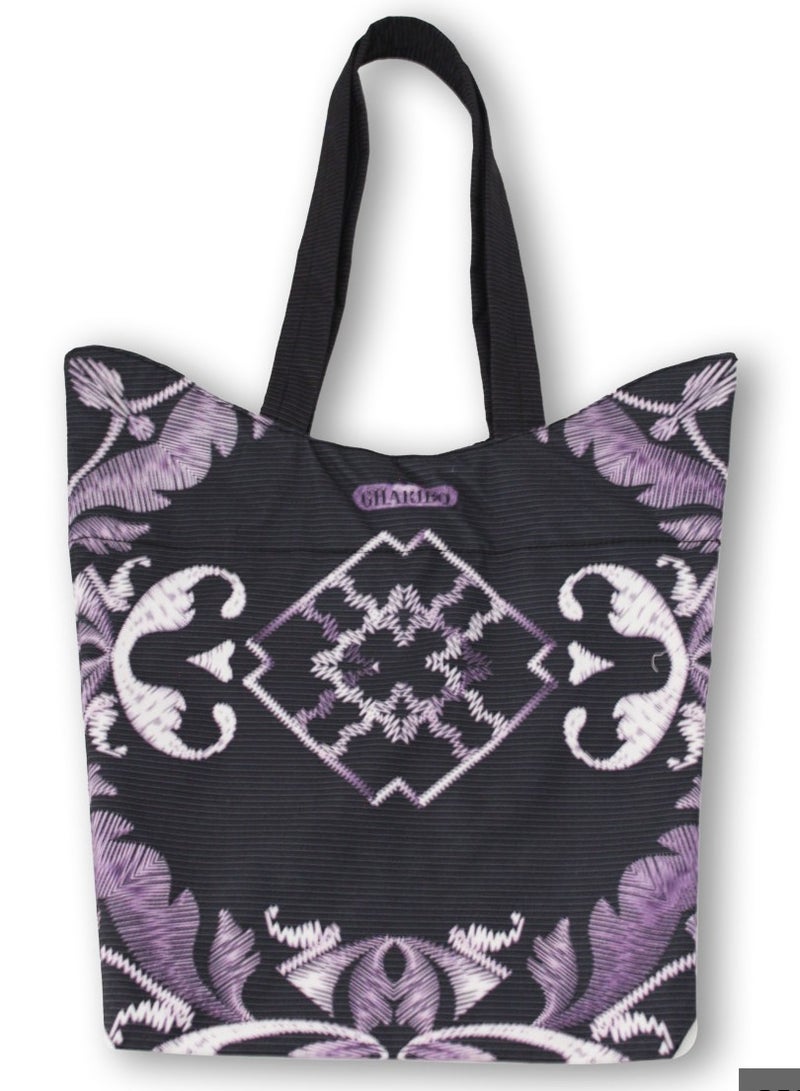 Gharibo Bags Casual Printed Satin Tote Bag  - Image 1