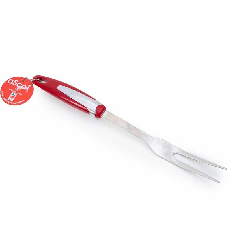 Ascot Cooking Fork; Stainless steel Cooking Meat fork; Carving Cooking Fork Sterling, Silver - Image 1