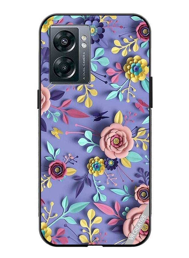 VR CREATIVE Protective Case Cover For OnePlus Nord N300 Flower Design Multicolour - Image 1