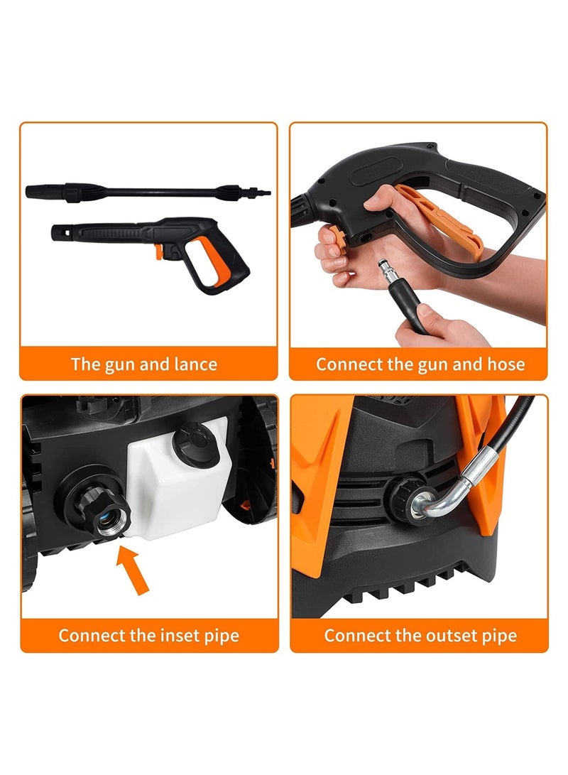 GGEROU Max 120Bar 1500W Power Electric Pressure Washer - Image 4
