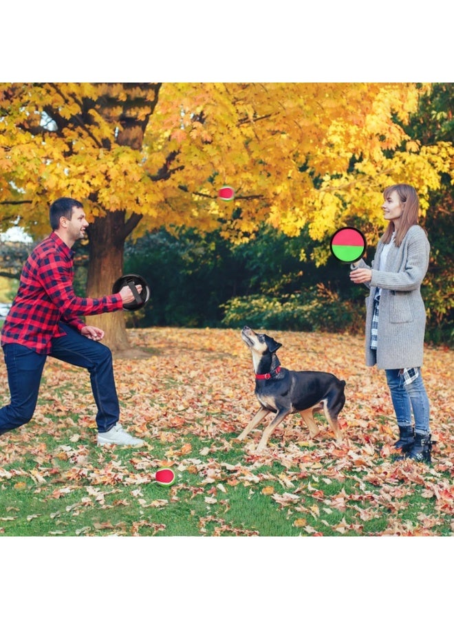 Catchball Sticky Toss and Catch Ball Game Set for Backyard, Outdoor, and Garden for Kids and Adults, (2 Bats and a Ball) (Multicolor)  - Image 3