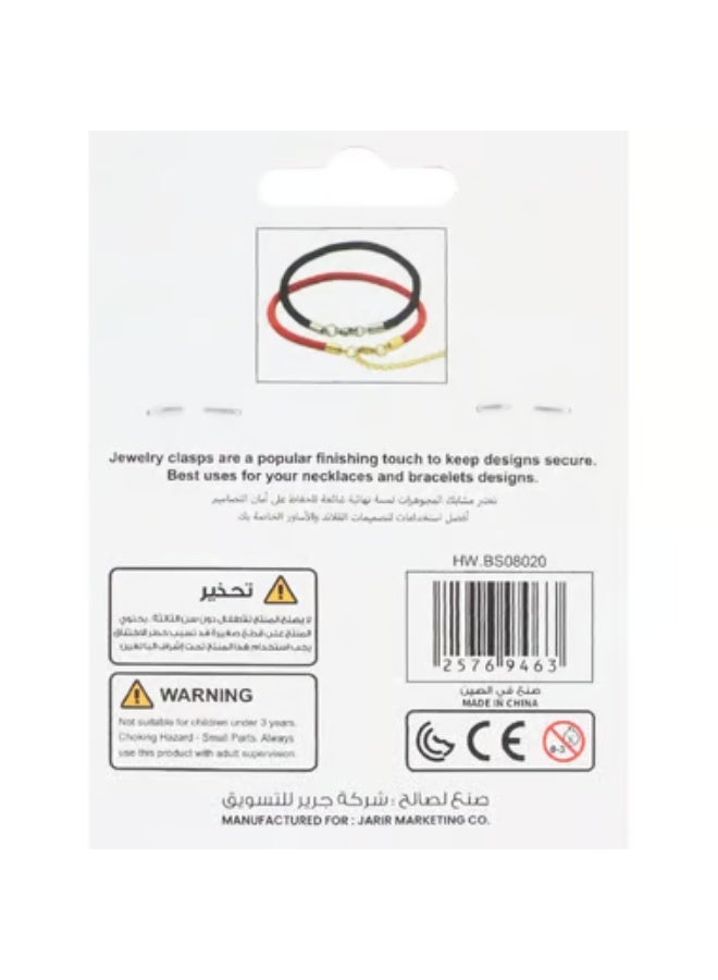 Royal Falcon Jewelry Locks Lobster with End Caps1.5 mm Diameter Natural.03 kg ( .07 lb ) - Image 2