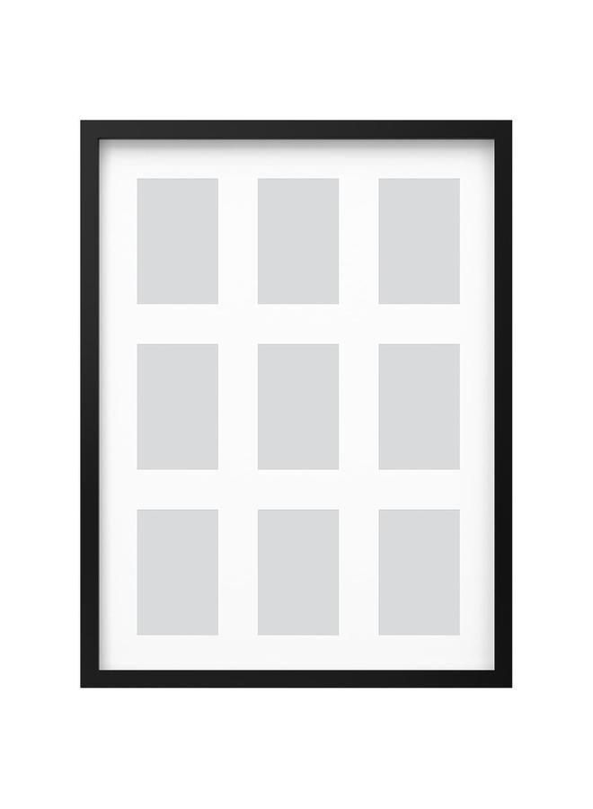 زبون إطار لـ 9 صور، أسود، 46X61 سم - Image 1