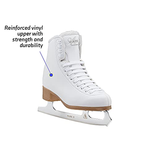SKATE GURU Jackson Classic JC381 Pink Lining Figure Ice Skates - Girls 2 - Bundle with Skate Guards - Image 3