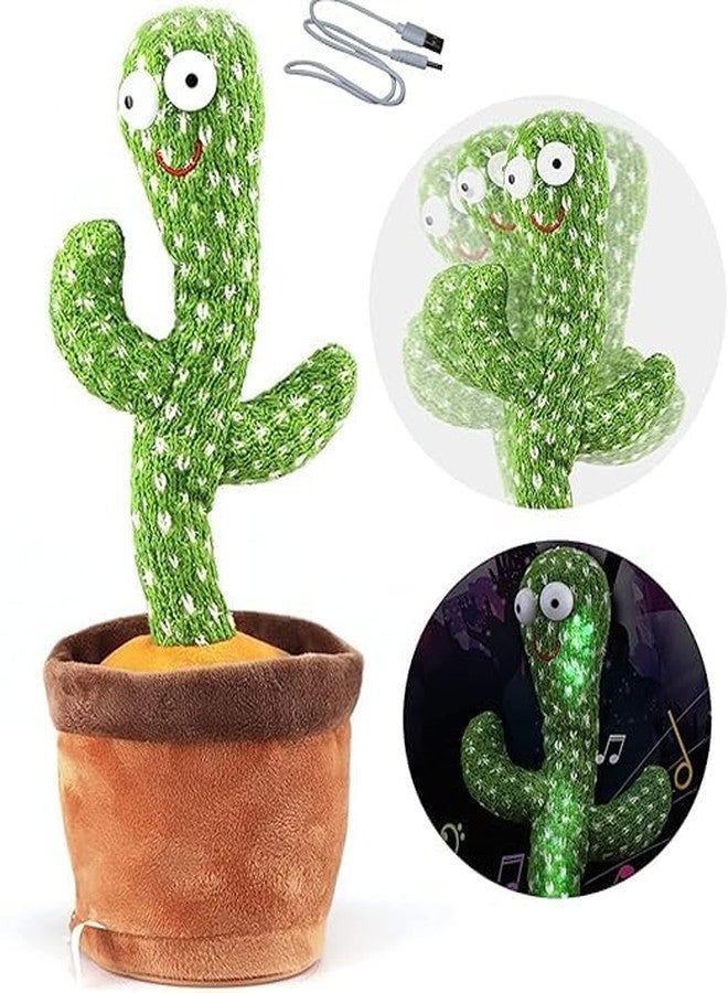 لعبة صبار راقص للأطفال، لعبة قطيفة ناطقة ومغنية، تسجل الصوت وتكرر ما تقوله، مزودة بإضاءة LED، عبوة واحدة ممتعة للأطفال - Image 1