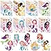Hxezoc 32 Sheets Make Your Mermaid Stickers Creative Fun Mermaid Game Sticker Kits for Kids Birthday Party Favors DIY Art Crafts Supplies - Image 2