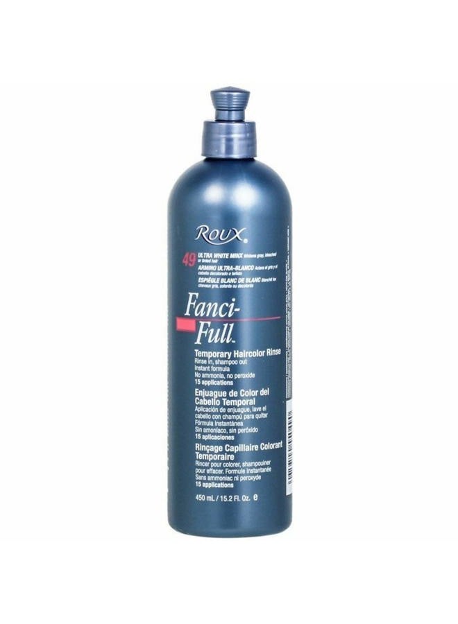 FanciFull Temporary Color Rinse 49 Ultra White Minx, 15.2 Fl Oz (kaka-boynam10-low348)
